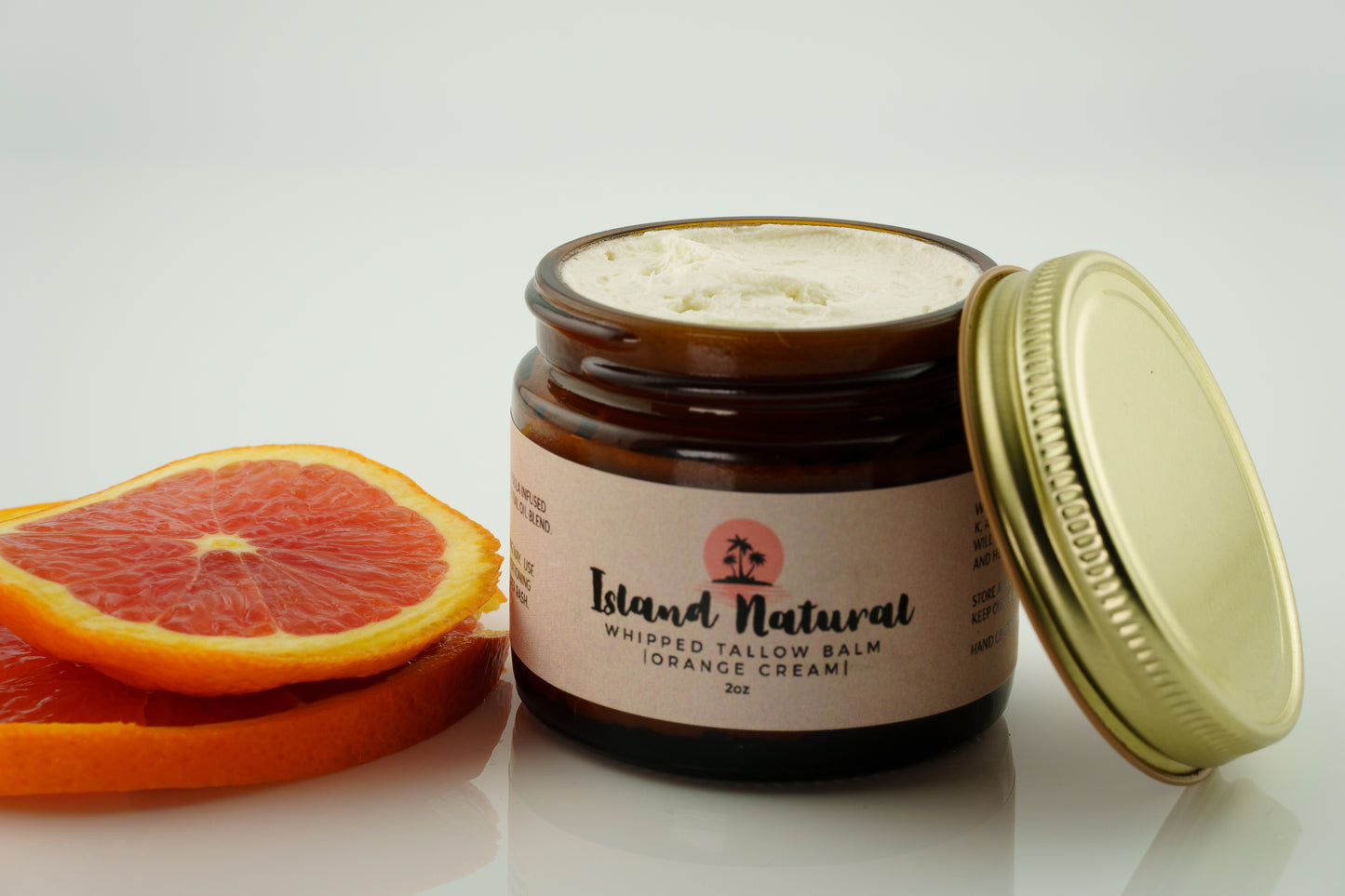 Maui tallow balm orange cream whipped texture
